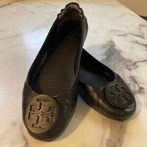 Black Tory Burch Flats - Size 6 (Minnie Travel Ballet Flat)